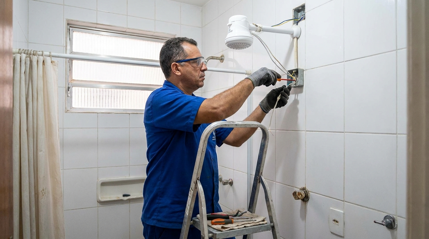 Instalacao de chuveiro eletrico em Serra‑ES