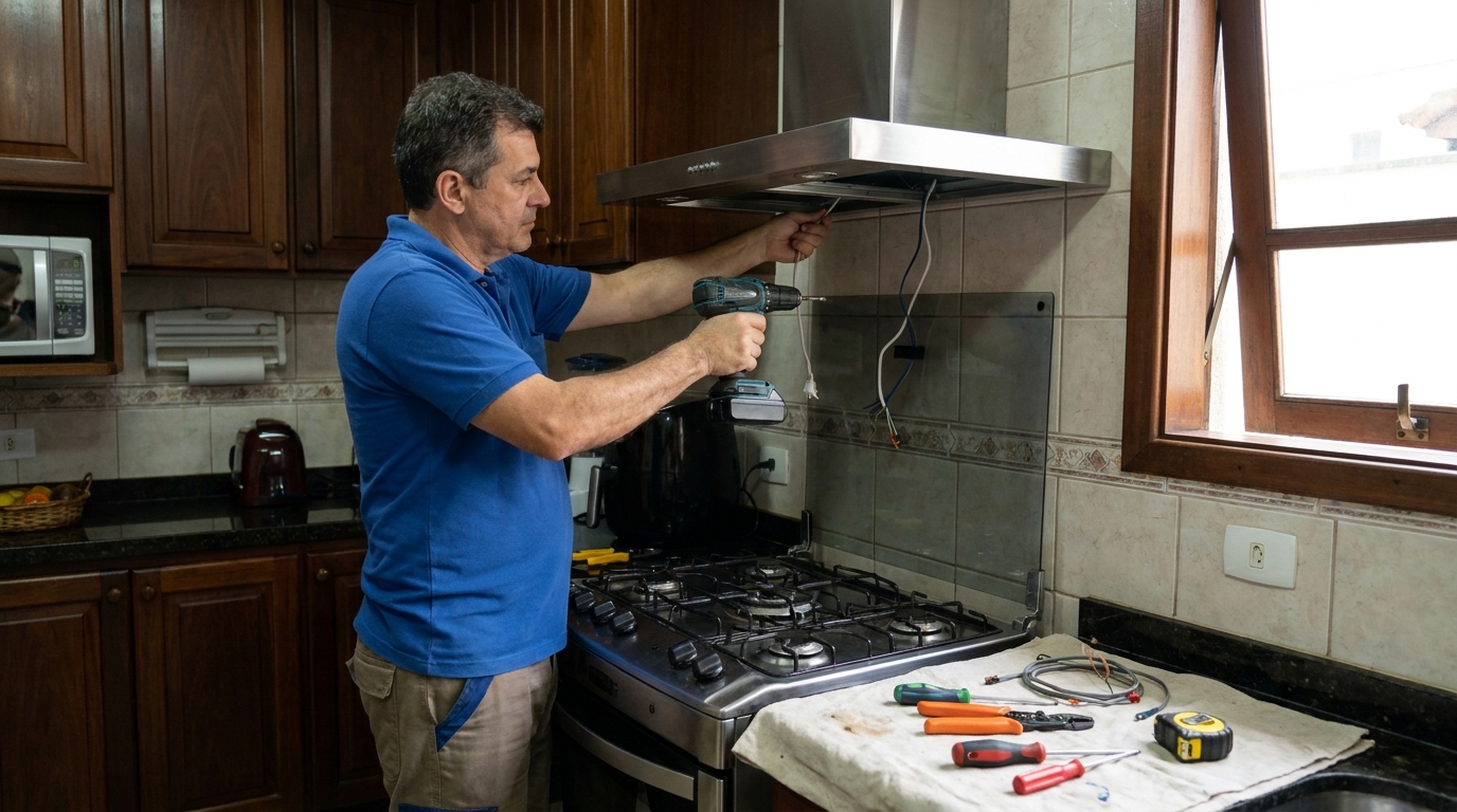 Instalacao de coifa e exaustor residencial em Serra‑ES