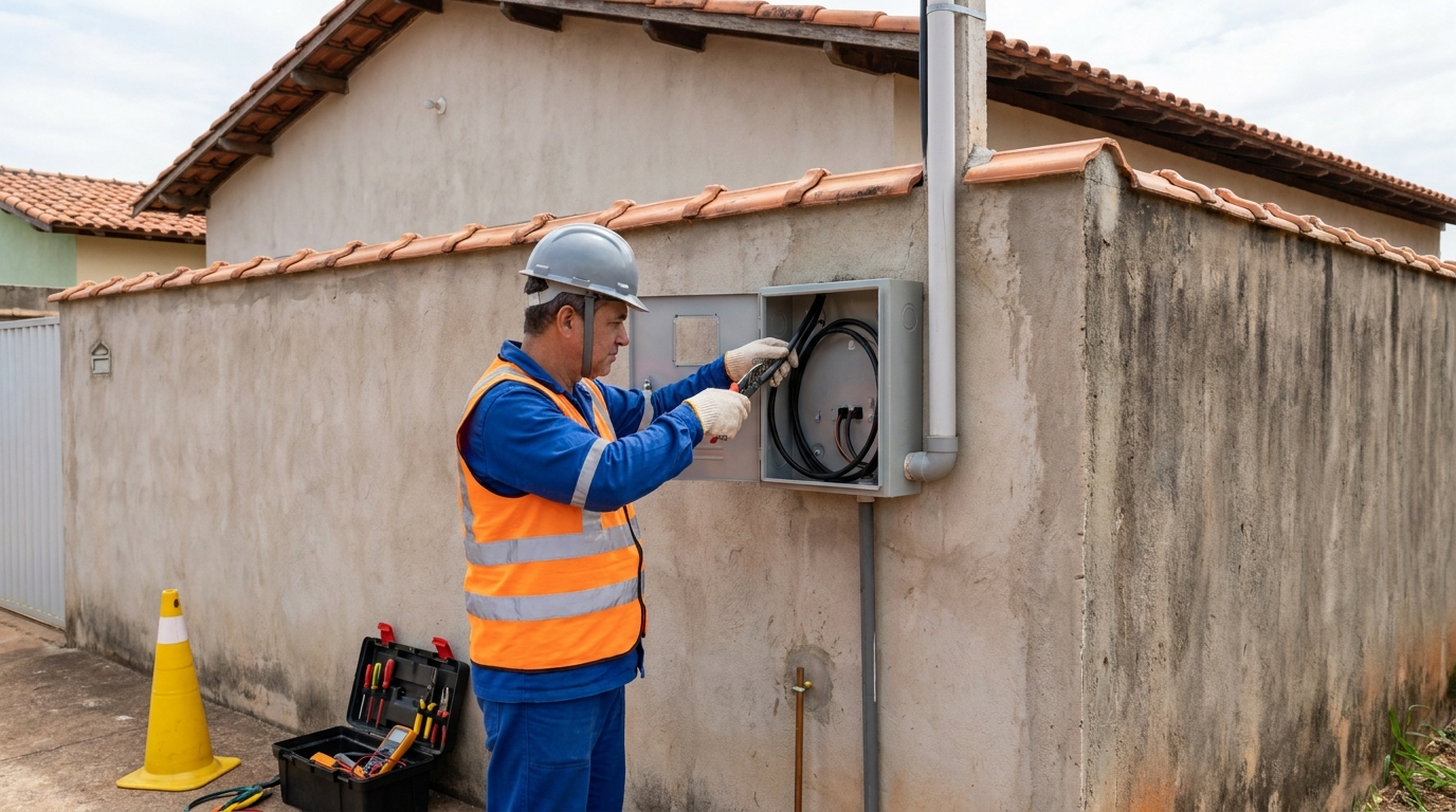 Instalacao de padrao de energia profissional em Serra‑ES