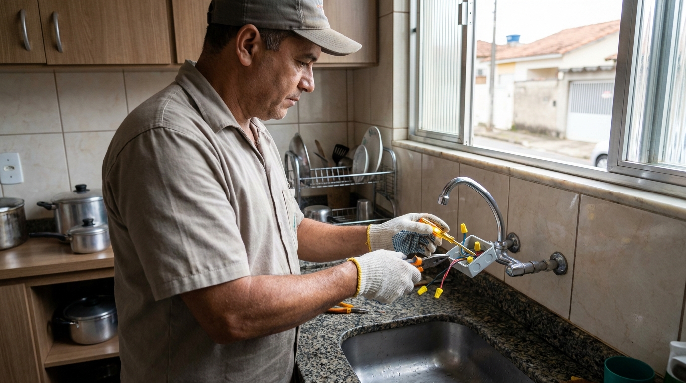 Instalacao de torneira eletrica profissional em Serra‑ES