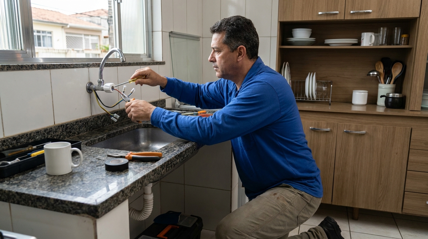 Troca de torneira eletrica em Serra‑ES